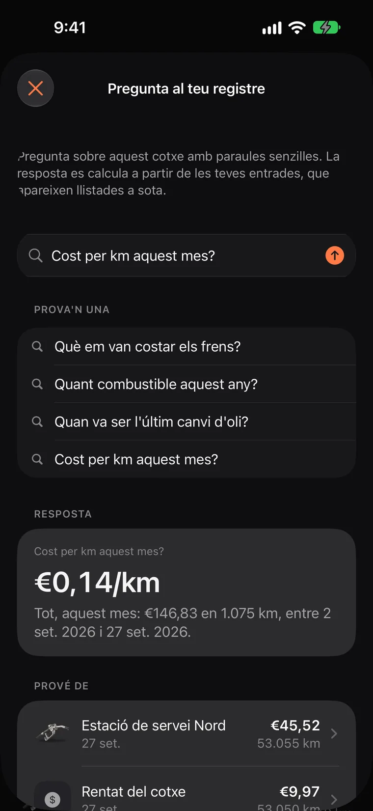 Pregunta al teu registre amb les teves paraules als iPhone amb Apple Intelligence (en les llengües que admet)