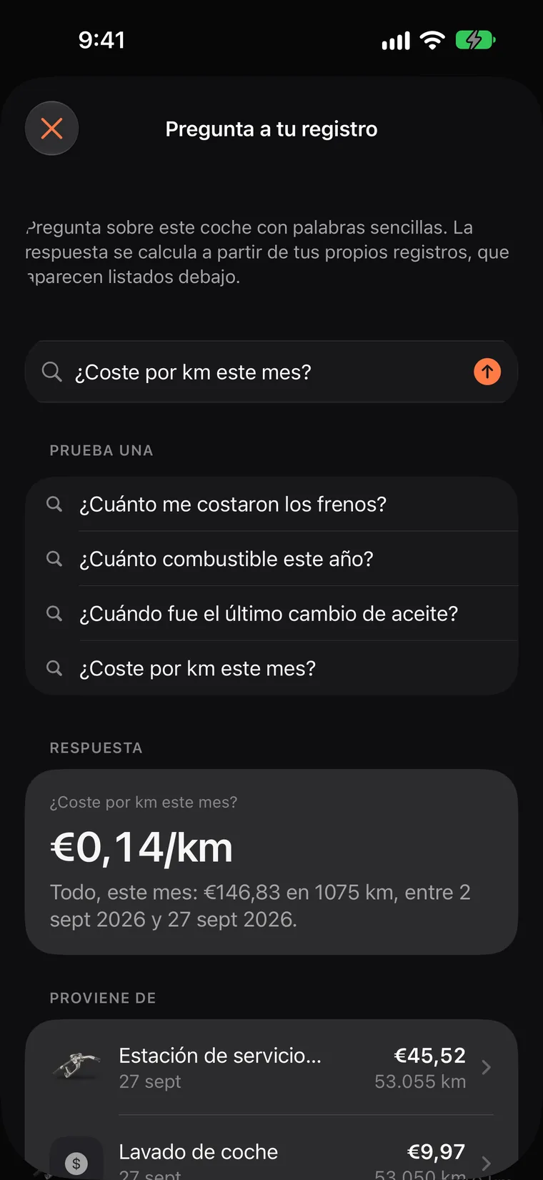 Pregunta a tu registro con tus palabras en iPhone con Apple Intelligence