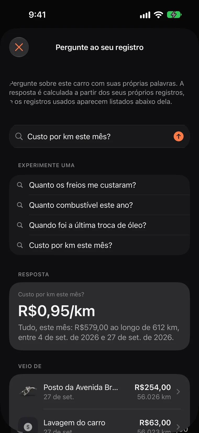 Pergunte ao seu registro com suas palavras em iPhones com Apple Intelligence