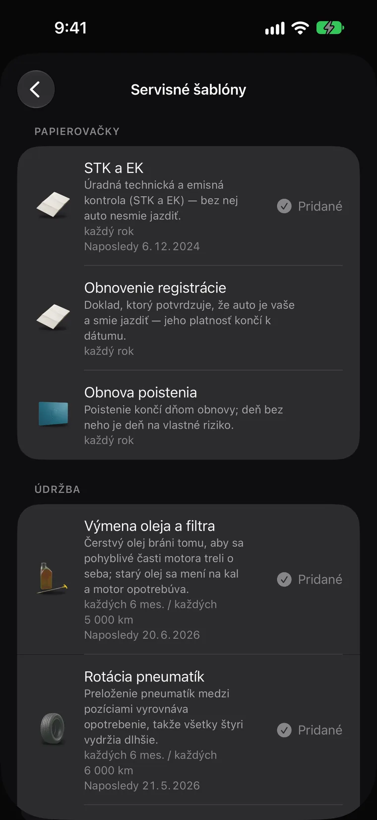 Zákonom stanovené predvolené hodnoty pre vašu krajinu